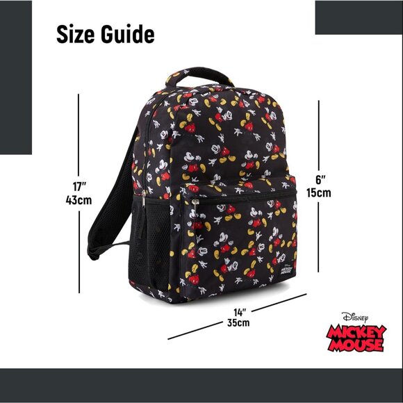 ⚡Disney Mickey Mouse Bookbag Backpack Mickey‎ and Minnie 